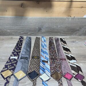 Lot of 7 Various Ties Pantani Rafaello Cougar‎ Courtenay Austin Oleg Cassini Tie